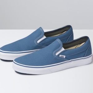 Blue slip on vans ✨